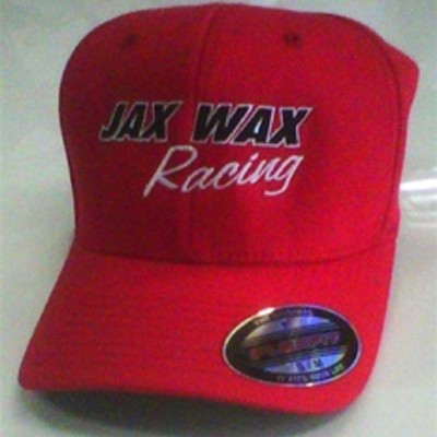 Jax Wax Racing FlexFit Fitted Embroidered Ball Cap-Red