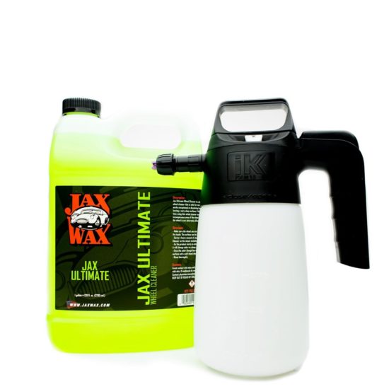 IK Foam 1.5 Sprayer with Jax Ultimate Wheel Cleaner Gal